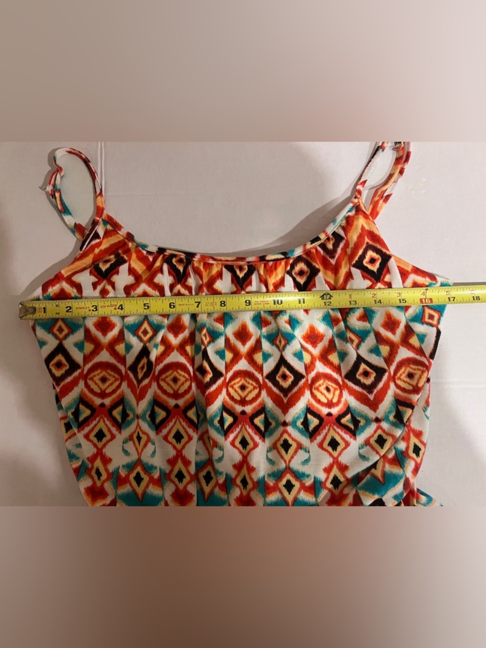 Wallflower Women’s Colorful Boho Aztec Print Maxi Sleeveless Summer Dress L - Picture 11 of 11